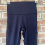 Aerie Offline By Goals 7/8 High Rise Leggings Navy Small Sheer Panels Photo 2