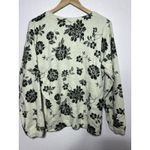 Skylar + Jade Sweater Women Medium Cream Gray Floral Knit Long Sleeve Sèzane Photo 4
