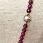 Avon Purple beaded faux Pearl long necklace Photo 5