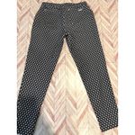 Michael Kors  Women Polka Dot Pants Black White Slim Fit Size M Cotton Blend Photo 1
