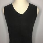 Christopher & Banks  Black V-Neck Tank Top Medium Photo 1
