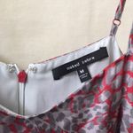 Naked Zebra Animal Print Red Satin Dress Photo 9