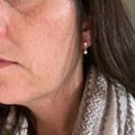 New Dainty Silver Square Dangle Earrings For Pierced Ears Silver Photo 4