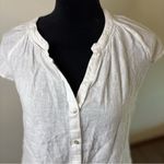 Rails  Alena White Linen Blend Top Cottagecore Peasant Prairie Sz S​ Photo 0