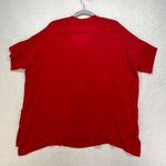 Dana Buchman Red Pleated Front Blouse Elegant Short Sleeve Top Size S Photo 8