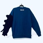 GENANX. Asymmetrical Color Sleeve Stereoscopic Lightning Dinosaur. Blue Size L Photo 2