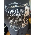 Vintage Loretta Lynn Graphic Tee – “Proud to Be a Miner’s Daughter” – Black, XL Black Photo 1