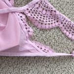 Victoria's Secret Victoria’s Secret Pale Pink Lacy Triangle Bralette Bra Size Small Angel Wing EUC Photo 4