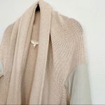 Maje  Falane Leather Panel Belt Front Sweater Size Small Photo 2