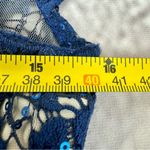 Jackie Jon New York Navy Blue Lace Sequin Beaded Cocktail Dress Size 6 Photo 6