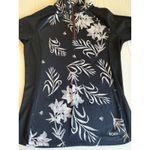 Roxy sz M Womens Black Floral Swim Rash Sun Gaurd Beach Outdoor Travel Vacation Photo 7