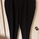 Cato Women's Black Poly Spandex Pull On Stretchy Dress Pants Size 14/16W Photo 0