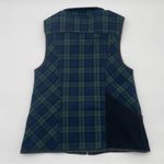 Stormy Kromer Wool Vest Womens The Ida Outfitter Plaid Green Blue USA Small Photo 6