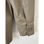 Quince NWT Sheep Leather Button Front Shirt Jacket Women’s XS In Mushroom Photo 5