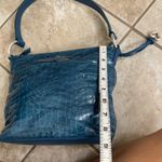 Brighton CHERIE FRENCH BLUE PATENT SHOULDER HANDBAG WITH DUST BAG EUC CHARM Photo 8