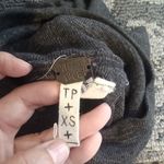 We The Free  Charcoal Split Back Turtleneck Top Pullover Womens XS/TP Photo 2