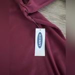 Old Navy New Burgundy Maroon Dress Long Sleeve Photo 2