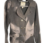 Billabong  Women’s Sz SM Charcoal Double Breasted Jacket Y2k Warm Bella swan Photo 0