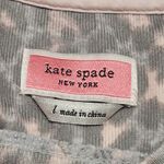 Kate Spade New York Leopard Print Long Sleeve Top Women's Size L Gray Pink Size L Photo 1