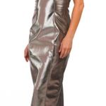 7 For All Mankind Metallic Bustier Strapless Midi Dress size S Photo 0