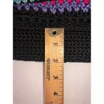 The Sak Crocheted Bag Crossbody Shoulder Color Block Black Blue Red Multi Stripe  Photo 5