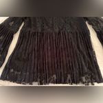 Suzanne Betro Babydoll Blouse Tunic Black Plus Size 1X Crochet & Lace Floral Photo 7