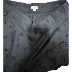 Ann Taylor Loft Navy Eyelet Fully Lined Flat Front Shorts Scalloped Hem SZ S Photo 5