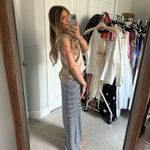 Amazon Striped Wide-Leg Pants Photo 1