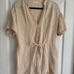 Lush Clothing Tan Lightweight Romper Photo 0