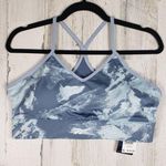 Reebok NWT Blue Slate Racerback Speedwick Open Back Sports Bra Women's Size XL Photo 0