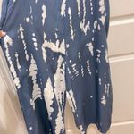 Buenos Ninos Blue & White Tie Dye Boho Wide Leg Jumpsuit Size M Photo 3