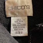 Chico's Chico’s black thin wool button up jacket vanity size 0/ US Small Photo 4