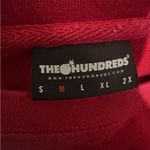 The Hundreds  Slant Logo Red Crewneck Oversized Sweatshirt Medium Photo 2