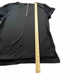 89th & Madison‎ Black Crochet Front Dress Shirt Large Photo 5