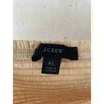 J.Crew Squareneck Smocked Featherweight Satin Cropped Top Yellow Size XL Photo 3