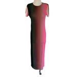 MISA Los Angeles Vanessa Dress in Cali Ombre Medium New as-is Womens Midi Long Photo 3