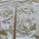 Kimchi Blue Kimchi‎ Blue White Lace Sheer Long Sleeve Babydoll Top Y2K Romantic Boho Size S Photo 5