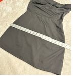 superdown  Keyonne Mini Dress Women's Medium Black Asymmetric Draped Off Shoulder Photo 11