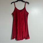 Vintage Gilligan & O’Malley Red Satin Slip Dress Nightgown Chemise Size Large Photo 5