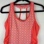 Lola by AFG Peach Geometric Athletic Racerback Dress Tennis Golf Sz Medium Orange Photo 2