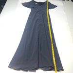 Social Bridemade v neck maxi dress front slit Sz 6 Gray Photo 4