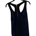 EXPRESS  Racerback Zipper Tank Top Blue & Black with Gold Zipper Size Small Photo 5