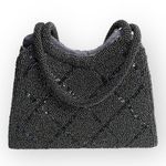 Vintage 50ās: Magid 𣓠Mini Beaded Top Handle Handbag Evening Bag 𣓠Black 𣓠Photo 6