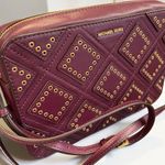 Michael Kors Purse Maroon Crossbody Studded Burgundy Crossbody Bag Photo 2