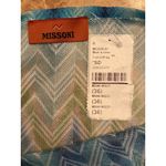 Missoni Long Sleeve Dress in Blue & Green 36 Womens Cover Up Tunic Top Photo 8
