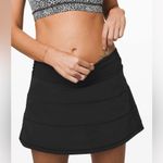 Lululemon  Pace Rival Skirt Tennis Pickleball Golf Tall 15” Black Size 10 Pockets Photo 5