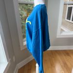 Tommy Innit Cobalt Blue Heavyweight Cotton Patch Letter Logo Vintage Sweatshirt Size M Photo 1