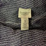 Chico's  Easywear Purple Metallic Knit Cowl Neck 3/4 Sleeve Pullover‎ Top Size XL Photo 1