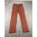 Anthropologie  Orange Rust Carpenter Pant 26 striped pattern Photo 1