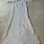 Handmade Boho  White  Crocheted Mexican Vintage Dress NWOT  SZ Small Photo 0